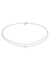 Elli Damski naszyjnik choker Circle Geo Look Blogger Trend warstwowy wygląd srebro 925 Sterling Silver Naszyjniki 1 ct. Szare naszyjniki Elli, srebrne. Za 328.99 zł.
