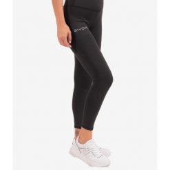 Kobiece Legginsy Givova Basic Czarne do Sportu. Czarne legginsy Givova, bez wzorów, z elastanu. Za 132.99 zł.