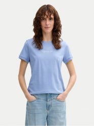 Tom Tailor T-Shirt 1045543 Niebieski Regular Fit. Niebieskie t-shirty Tom Tailor, m, bez wzorów, z bawełny, bez kołnierzyka, bez ramiączek. Za 69.99 zł.
