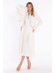 Stylove Spódnica w kolorze białym rozmiar: XL. Brązowe spódnice Stylove, xl, bez wzorów, midi. Za 219.99 zł.