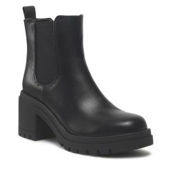 Botki Jenny Fairy. Czarne botki Jenny Fairy, bez wzorów, bez obcasa, na słupku, bez zapięcia. Za 159.99 zł.