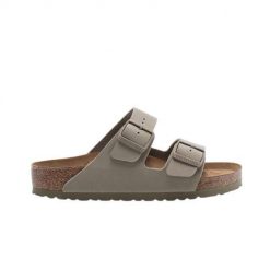 Klapki dla dorosłych Birkenstock Arizona Faded. Zielone klapki Birkenstock, bez wzorów, z materiału, bez obcasa. Za 527.00 zł.
