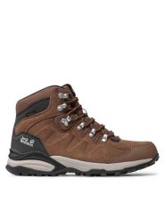 Jack Wolfskin Trekkingi Refugio Texapore Mid W 4050871 Brązowy. Brązowe obuwie sportowe Jack Wolfskin, ze skóry, bez zapięcia, trekkingowe. Za 599.99 zł.