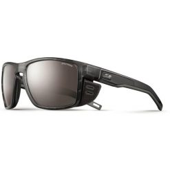 Okulary JULBO SHIELD. Czarne okulary przeciwsłoneczne JULBO, bez wzorów, sportowe. Za 399.00 zł.