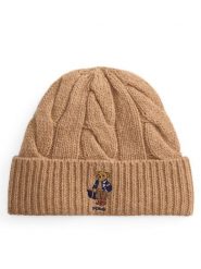 Polo Ralph Lauren Czapka 455P18118002 Brązowy. Brązowe czapki Polo Ralph Lauren, bez wzorów, z wełny. Za 419.99 zł.