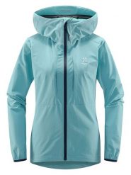 Haglöfs Kurtka narciarska "Discover Touring" w kolorze turkusowym rozmiar: XL. Niebieskie kurtki narciarskie Haglöfs, xl, bez wzorów, z syntetyku, bez kaptura, narciarskie. Za 427.07 zł.