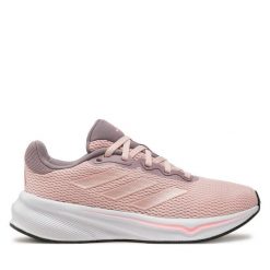 Buty do biegania adidas. Czerwone obuwie sportowe Adidas, bez zapięcia, do biegania. Za 239.99 zł.