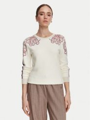 Liu Jo Sport Sweter TF6094 MS49I Kremowy Regular Fit. Białe swetry Liu Jo Sport, xl, bez wzorów, z wiskozy, bez ramiączek. Za 729.99 zł.