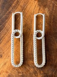 Eclat d'Argent Srebrne kolczyki rozmiar: onesize. Szare kolczyki Eclat d'Argent, srebrne. Za 151.95 zł.