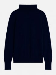 Just Cashmere Kaszmirowy golf w kolorze granatowym rozmiar: XXL. Niebieskie golfy Just Cashmere, xxl, bez wzorów, z kaszmiru, bez ramiączek. Za 371.59 zł.
