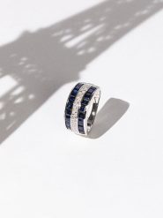 DIAMOND & CO Złoty pierścionek "Lahad" z diamentami rozmiar: 52. Niebieskie pierścionki Diamond & Co, z diamentem, złote. Za 2,740.99 zł.