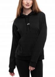 Bluza damska adidas Essentials Small Logo French Terry. Czarne bluzy Adidas, uniwersalny, bez wzorów, z bawełny, z kapturem. Za 178.99 zł.