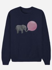 WOOOP Bluza "Jumbo Bubble Gum" w kolorze granatowym rozmiar: L. Niebieskie bluzy Wooop, l, bez wzorów, z bawełny, bez kaptura. Za 100.99 zł.
