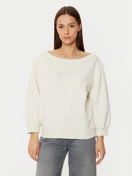 BOSS Bluza 50538987 Kremowy Relaxed Fit. Białe bluzy sportowe Boss, m, bez wzorów, z bawełny, bez kaptura. Za 290.99 zł.