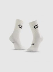 4F Skarpetki długie damskie 4F x Anna Lewandowska - białe 39-42. Białe skarpety 4f, bez wzorów, z bawełny. Za 39.99 zł.