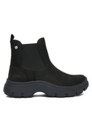 Keen Sztyblety Kosa Chelsea 1031148 Czarny. Czarne botki Keen, bez wzorów, z nubiku, bez obcasa, na płaskiej podeszwie, bez zapięcia. Za 749.99 zł.