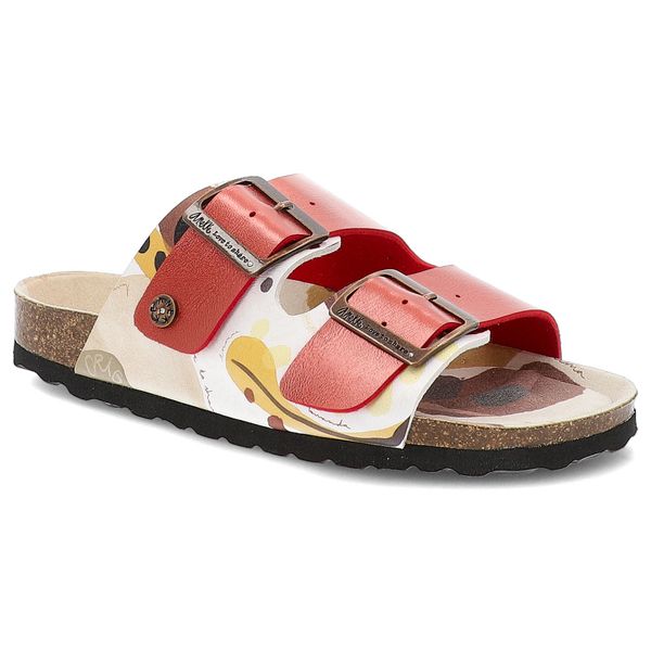 Czerwone Klapki Anekke Modne Obuwie Damskie. Czerwone klapki Anekke, bez wzorów, bez obcasa. Za 259.00 zł.