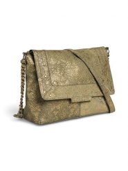 Pieces Skórzana torebka "Felizia" w kolorze khaki - 27 x 20,5 x 10 cm rozmiar: onesize. Brązowe torby na ramię Pieces, bez wzorów, z materiału, na ramię, bez dodatków. Za 259.95 zł.