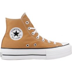 Tenisówki Converse Model Chuck Taylor All Star Lift Kolor Brązowy. Brązowe trampki Converse, bez wzorów, z tkaniny, bez zapięcia. Za 273.99 zł.