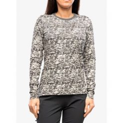 Bluza rowerowa damska Fjallraven/Specialized Cotton CaliSwe LS. Szare bluzy Fjällräven, bez wzorów, bez kaptura. Za 293.99 zł.