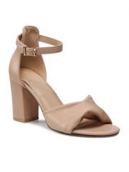 Sandały Jenny Fairy. Czarne sandały Jenny Fairy, bez wzorów, bez obcasa, na słupku, bez zapięcia. Za 99.99 zł.