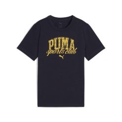 Młodzieżowa koszulka PUMA Class z grafiką PUMA New Navy Blue. Niebieskia bluzki Puma, m, bez wzorów, z gumy, młodzieżowe, bez kołnierzyka, bez ramiączek. Za 157.50 zł.