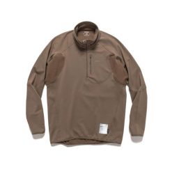 Bluza zapinana na zamek błyskawiczny Satisfy GhostFleece™. Brązowe bluzy SATISFY, m, bez wzorów, z dresówki, bez kaptura. Za 1,058.00 zł.
