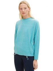 Tom Tailor Bluza w kolorze turkusowym rozmiar: S. Niebieskie bluzy Tom Tailor, s, bez wzorów, bez kaptura. Za 61.60 zł.