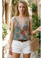 SOULSHAE Top ze wzorem rozmiar: XXL/3XL. Topy SOULSHAE, xl, bez wzorów, bez kołnierzyka, bez ramiączek. Za 86.95 zł.