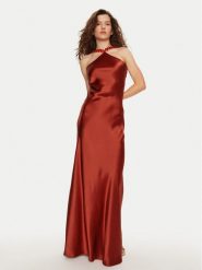 STAUD Sukienka wieczorowa Cadence R24P2214SA Czerwony Slim Fit. Czerwone sukienki STAUD, bez wzorów, z syntetyku, wizytowe, bez kołnierzyka, bez ramiączek. Za 1,409.00 zł.