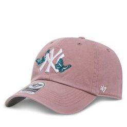 Czapka z daszkiem 47 Brand. Czerwone czapki 47 Brand, bez wzorów. Za 109.99 zł.