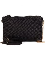 Anna Morellini Skórzana torebka w kolorze czarnym - 23 x 17 x 1 cm rozmiar: onesize. Czarne torby na ramię Anna Morellini, bez wzorów, z materiału, na ramię, bez dodatków. Za 252.99 zł.