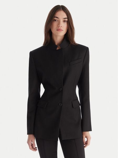 PINKO Marynarka Fausta 106098 A306 Czarny Regular Fit. Czarne marynarki i żakiety Pinko, bez wzorów, z wełny. Za 2,189.00 zł.