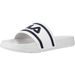 Klapki Fila Model Morro Bay Slipper Kolor Biały. Białe klapki Fila, bez wzorów, z materiału, bez obcasa. Za 245.00 zł.