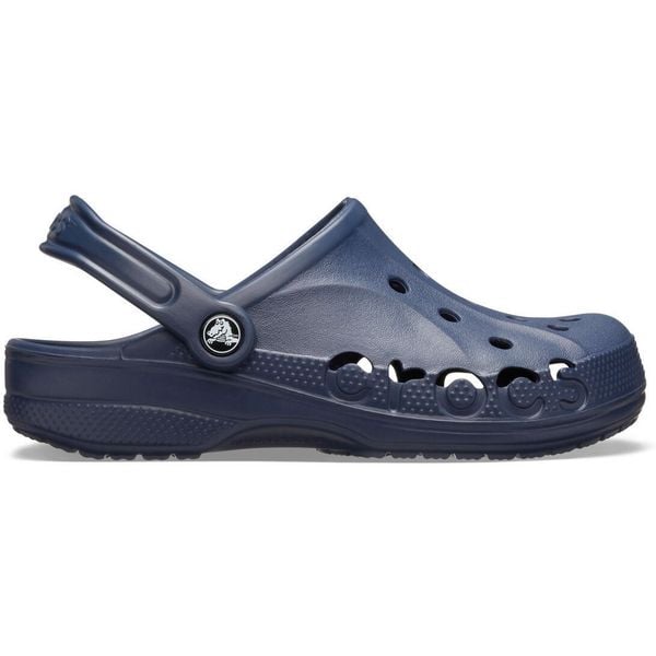 Japonki Crocs Baya, Dla obu płci. Niebieskie klapki Crocs, bez wzorów, z materiału, bez obcasa. Za 199.99 zł.