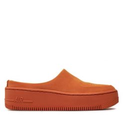 Klapki Nike. Brązowe klapki Nike, bez wzorów, bez obcasa. Za 409.99 zł.
