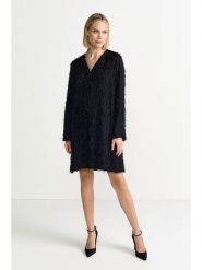 Rich & Royal Sukienka w kolorze czarnym rozmiar: 38. Czarne sukienki Rich & Royal, na co dzień, z aplikacjami, bez kołnierzyka, bez ramiączek, midi, proste. Za 419.95 zł.
