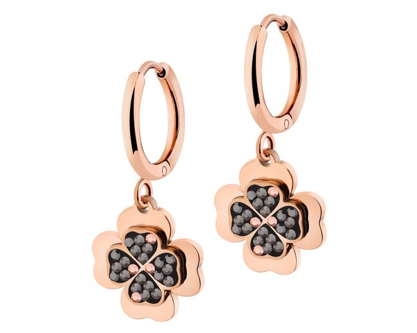 Kolczyki ze stali szlachetnej z markasytami - koniczyna. Kolczyki Artelioni, ze stali. Za 159.00 zł.