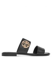 Lasocki Klapki WI23-AGA-11 Czarny. Czarne klapki Lasocki, bez wzorów, ze skóry, bez obcasa. Za 104.99 zł.