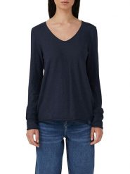 S.Oliver Koszulka w kolorze granatowym rozmiar: 34. Niebieskie bluzki S.Oliver, s, bez wzorów, z bawełny, bez kołnierzyka, bez ramiączek. Za 61.75 zł.