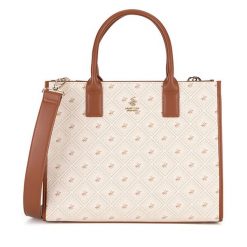 Torebka Beverly Hills Polo Club. Brązowe torebki klasyczne Beverly Hills Polo Club, bez wzorów, bez dodatków. Za 299.99 zł.