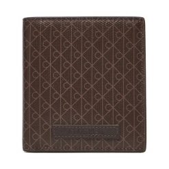 Duży Portfel Damski Calvin Klein. Brązowe portfele Calvin Klein, bez wzorów. Za 259.99 zł.