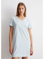 Marc O´Polo Bodywear Sukienka w kolorze błękitnym rozmiar: XL. Niebieskie sukienki na co dzień, xl, bez wzorów, z bawełny, bez kołnierzyka, bez ramiączek, mini, proste. Za 132.05 zł.