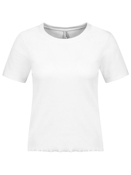 Eight2Nine Koszulka w kolorze białym rozmiar: XL. Białe bluzki Eight2Nine, xl, bez wzorów, prążkowane, bez kołnierzyka, bez ramiączek. Za 52.92 zł.