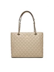 Guess Torebka HWQG87 48240 Beżowy. Brązowe torebki klasyczne Guess, z aplikacjami, ze skóry, bez dodatków. Za 369.99 zł.