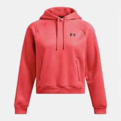 Bluza damska Under Armour Pro Fleece Hoodie. Czerwone bluzy Under Armour, m, bez wzorów, bez kaptura. Za 209.99 zł.