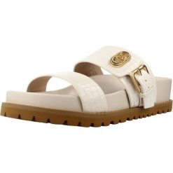 Sandały LIU-JO SA6109 EX068 Biały. Białe sandały Liu Jo, bez wzorów, z syntetyku, bez obcasa, bez zapięcia. Za 399.30 zł.