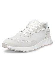 Ecco Skórzane sneakersy "Otm" w kolorze szaro-srebrnym rozmiar: 41. Szare trampki ecco, bez wzorów, bez zapięcia. Za 244.80 zł.