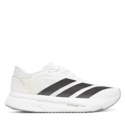 Buty do biegania adidas. Białe obuwie sportowe Adidas, bez zapięcia, do biegania. Za 569.99 zł.
