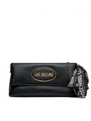 LOVE MOSCHINO Torebka JC4034PP1LLE100A Czarny. Czarne listonoszki Love Moschino, bez wzorów, ze skóry, bez dodatków. Za 459.99 zł.